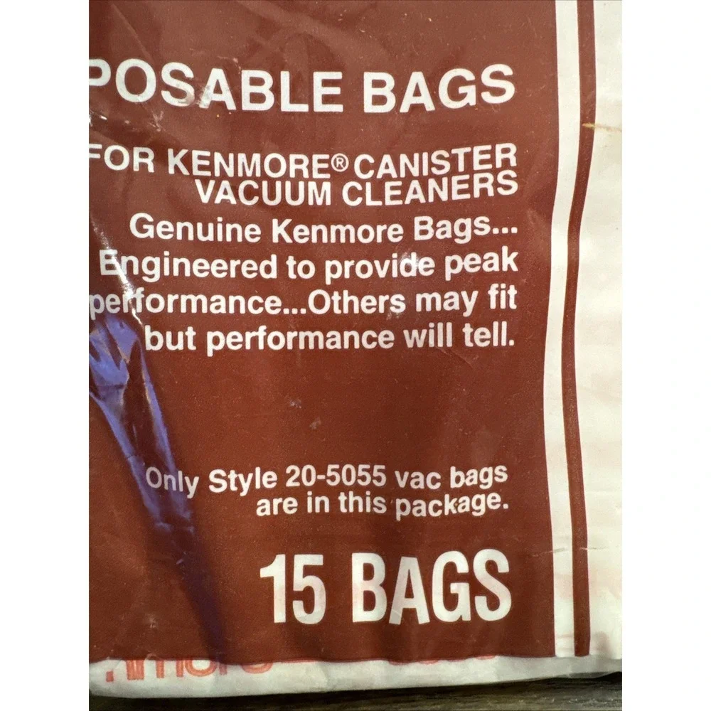 VTG Sears 15‎ NEW Kenmore Canister Vacuum Cleaner Bags Style 20-5044